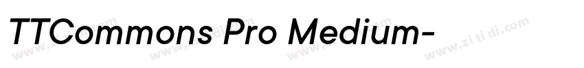 TTCommons Pro Medium字体转换